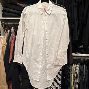 Rag & Bone long Button up white. sz Small